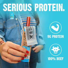 Righteous Felon grass-fed beef shown for a natural, high-protein option.