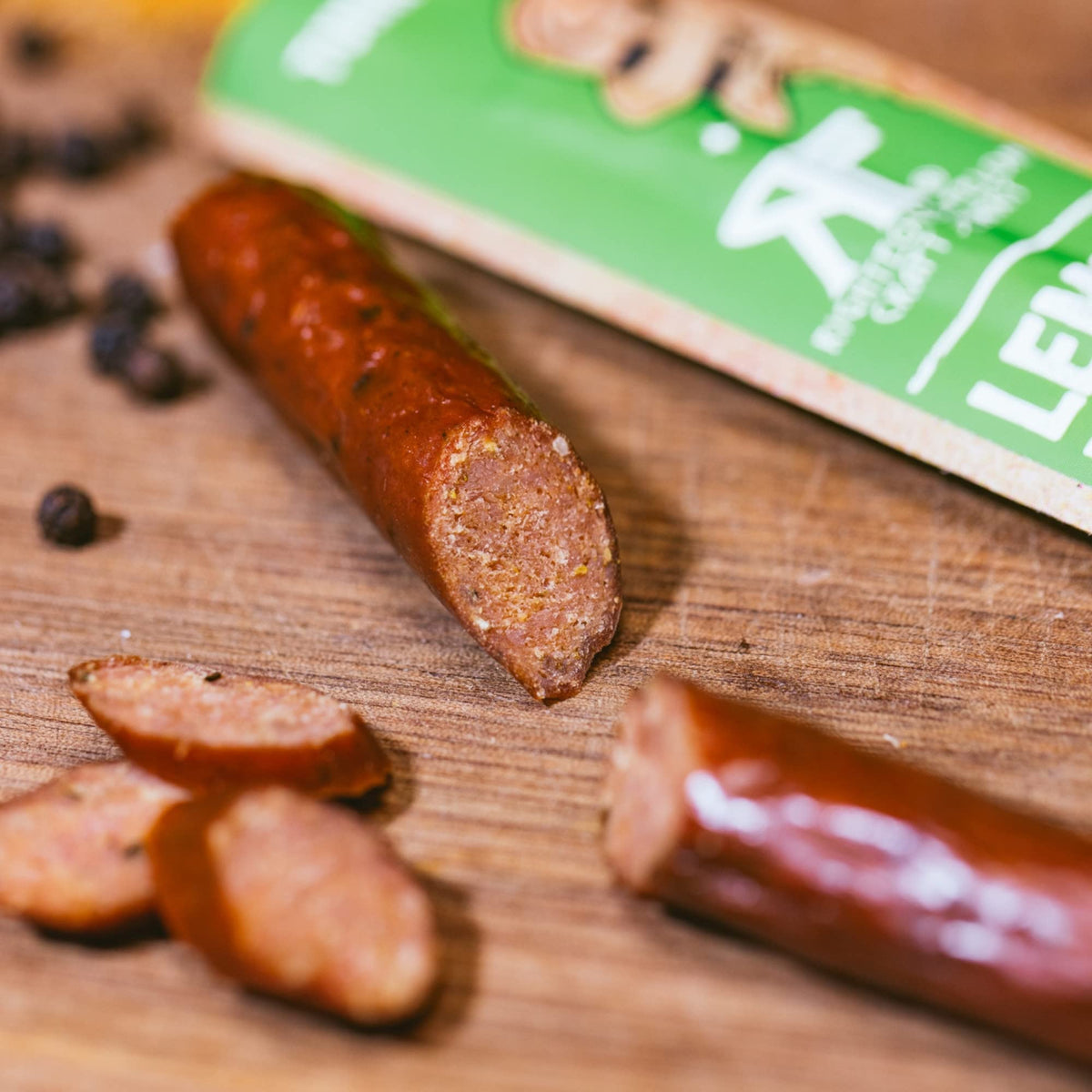 Serving knife slicing; ready-to-eat, on-the-go protein source