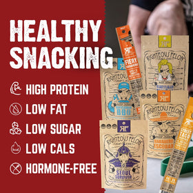 Righteous Felon Maryland Monroe beef jerky: bold bite for lunch or gym breaks.