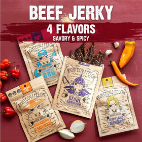 Righteous Felon Maryland Monroe jerky—savory beef snack for keto.