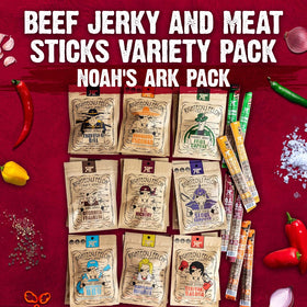 Righteous Felon four-pack meat sticks, ready-to-snack for busy days