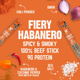 Individually wrapped Righteous Felon meat sticks ready for grab-and-go meals