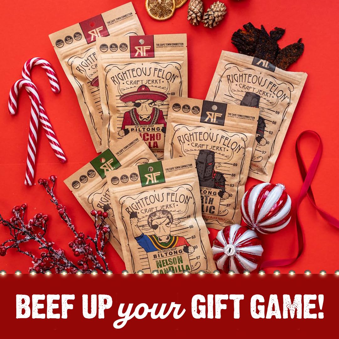 Righteous Felon Nelson Mandela Dill biltong delivers tangy zest for savory snacking