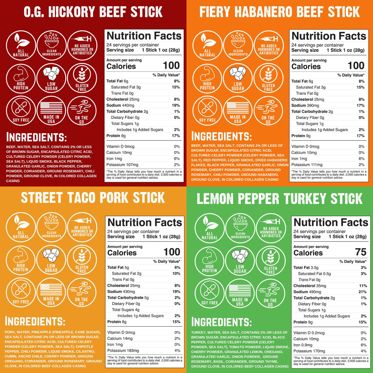Righteous Felon 44 servings total, versatile snacking for family meals