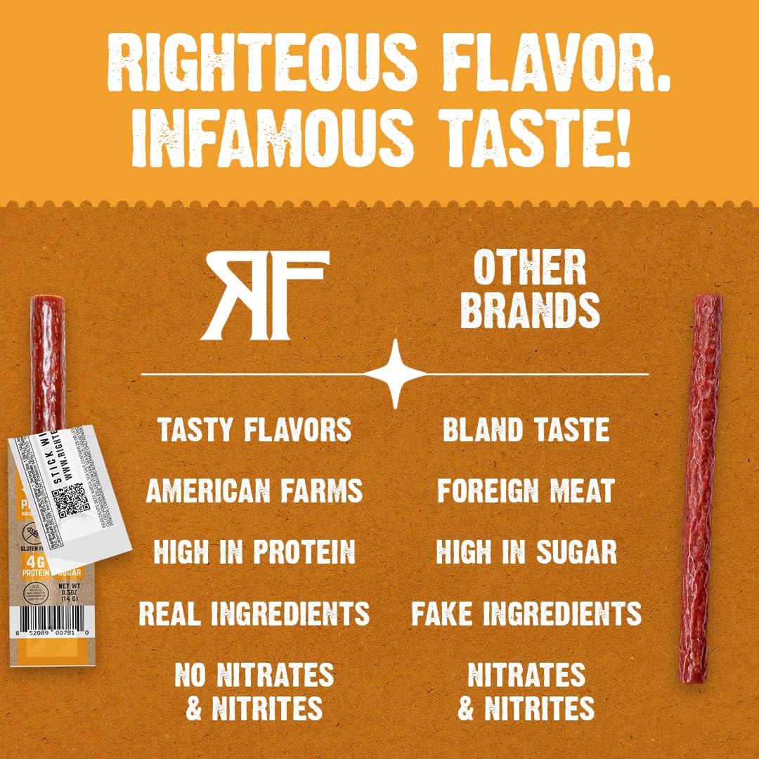 USA-made mini pork sticks with premium craft and quality.