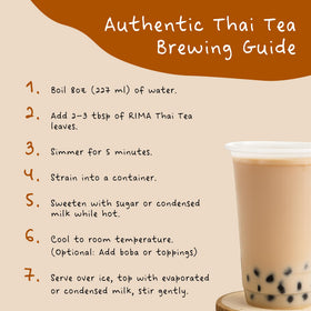RIMA Authentic Thai Tea Mix dessert-ready mix for soft serves and cakes.