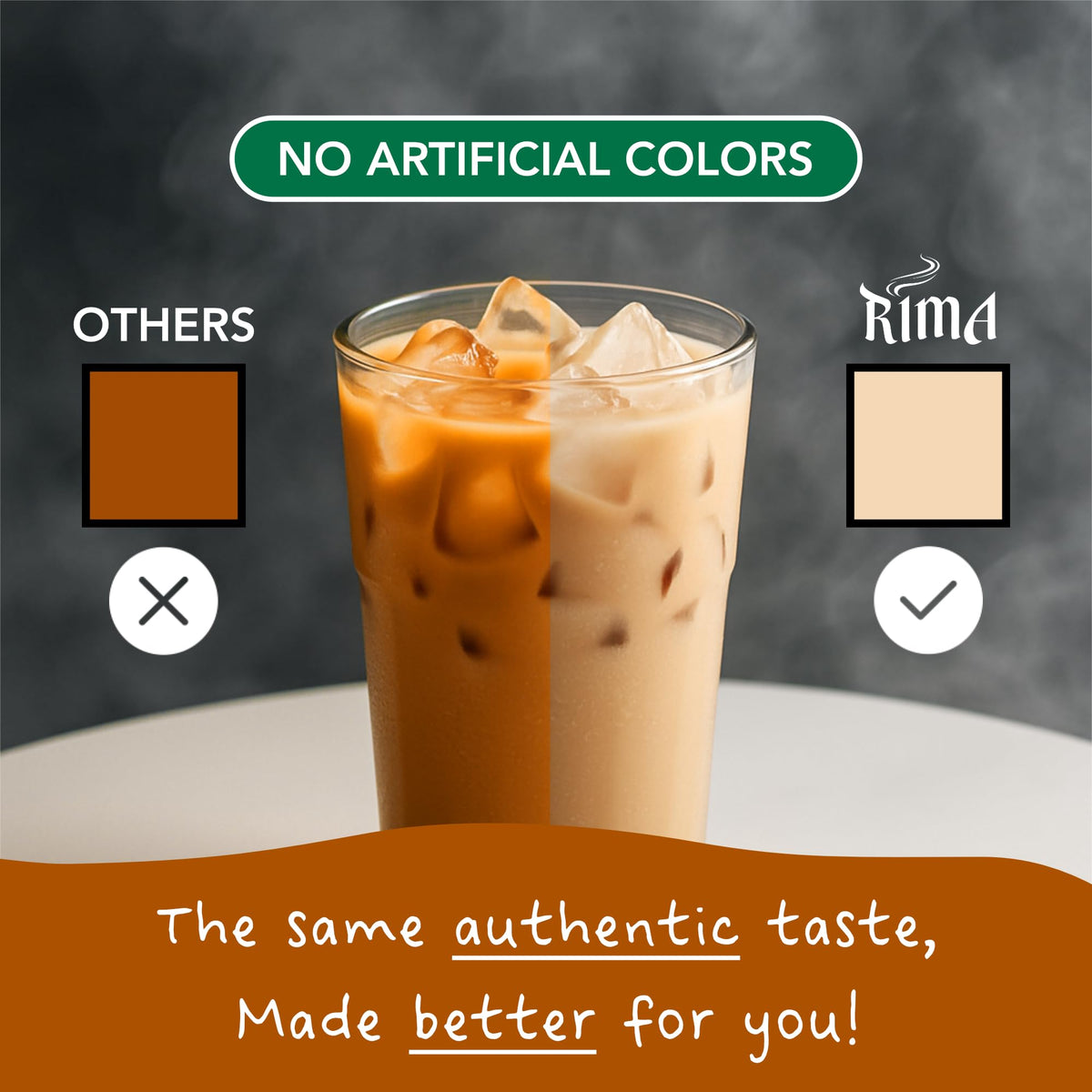 RIMA Authentic Thai Tea Mix loose leaf reveals rich, premium Assam notes for a smooth brew.