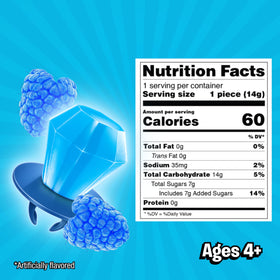 Ring Pop Colorfest Blue Raspberry blue themed birthday decorations and gifting