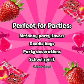 Ring Pop Colorfest Pink treats, festive gift or stocking stuffer.