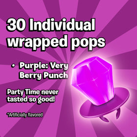 Ring Pop Colorfest Purple lollipops in bulk for easy sharing at events.