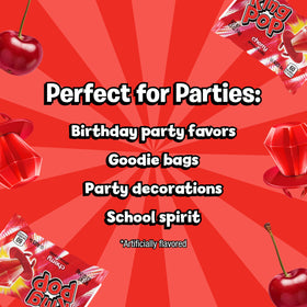 Ring Pop Colorfest Red Cherry candy provides a playful, shareable treat for kids and adults.