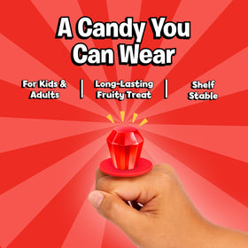 Ring Pop Colorfest Red Cherry lollipops are ideal for red-themed birthday decor and gifts.