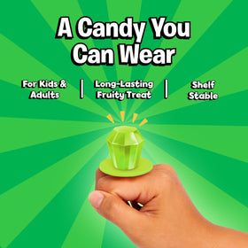 Ring Pop green theme party favors for green celebrations and decor.