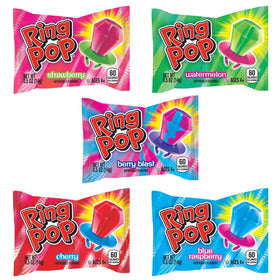 Ring Pop Halloween party favors arranged for festive sharing