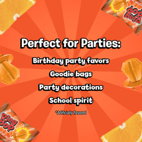 Ring Pop orange punch lollipops great for gifts and goody bags