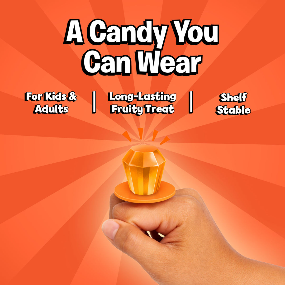 Ring Pop orange punch lollipops with vibrant color ideal for orange-themed celebrations
