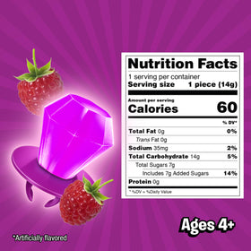 Ring Pop Purple Berry flavor lollipops ideal for kid-friendly snacks.