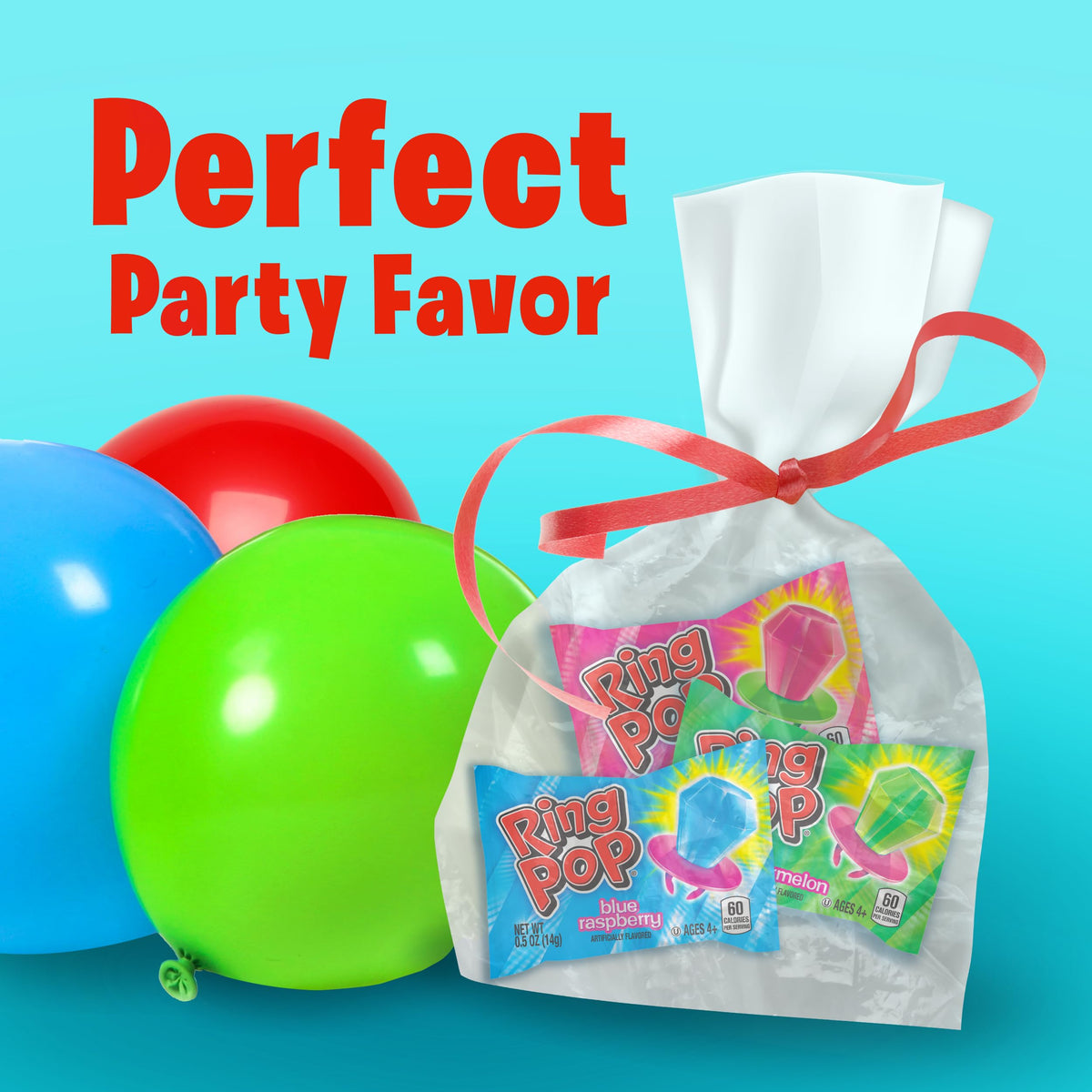 Ring Pop shelf-stable treats ideal for pantry-ready snacking.