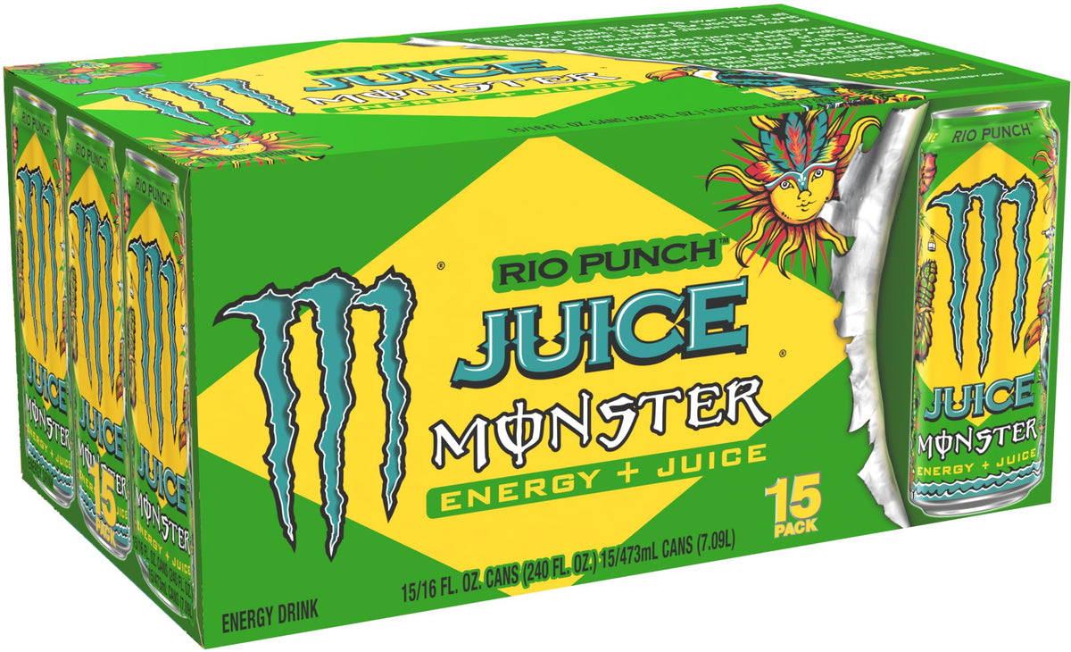 Rio Punch exotic fruit blend label detail highlights vibrant aroma and tropical notes.