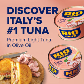 Rio Mare pack of twelve tuna cans ready for quick meals.