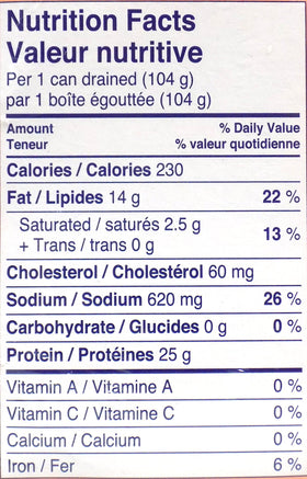 Rio Mare Solid Light Tuna in Olive Oil closeup with glossy flakes perfect for sandwiches.