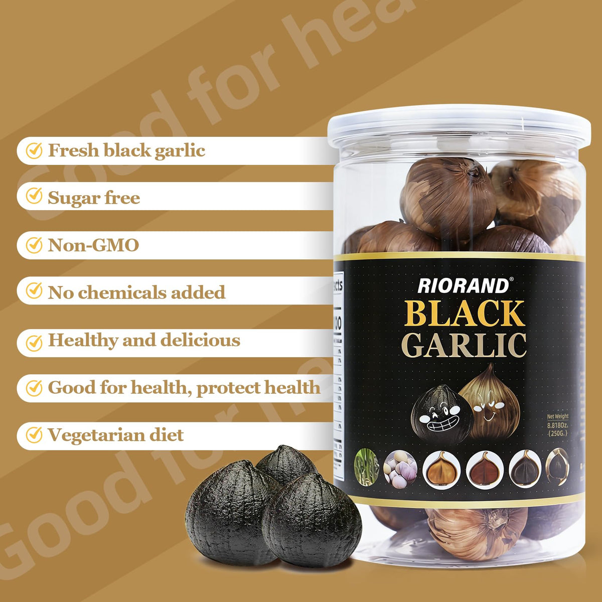 RioRand Garlic addition to salads and stir-fries for depth of flavor.