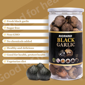 Naturally rich in polyphenols and antioxidants from RioRand black garlic.