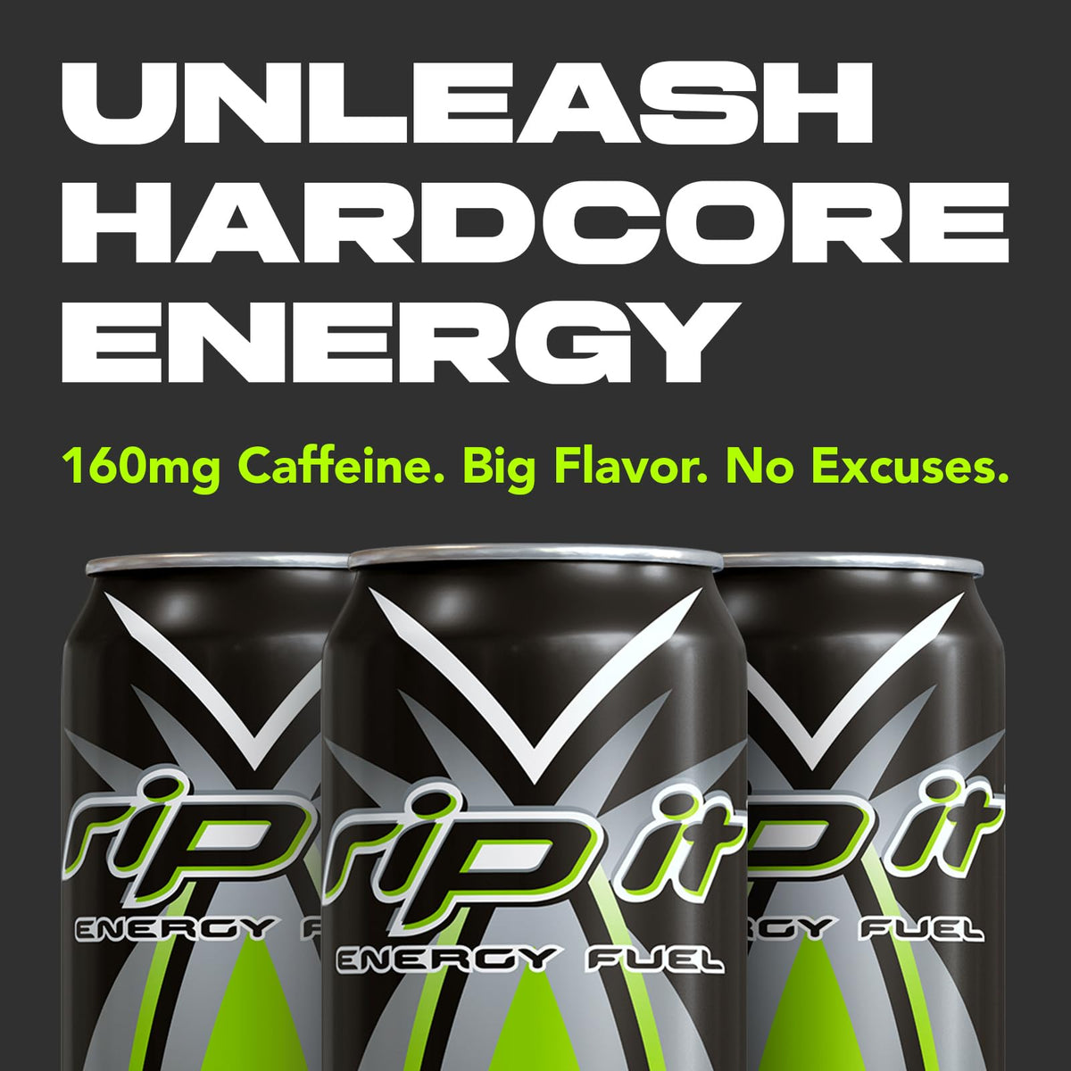 Rip It 160mg caffeine boost demonstrates potent energy timing
