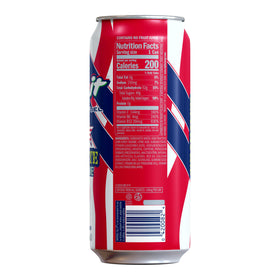 Rip-It Tribute Cherry Lime back label info reveals ingredients and caffeine