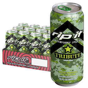 Rip It Tribute mandarin lime 16oz can offers steady energy for on-the-go use.