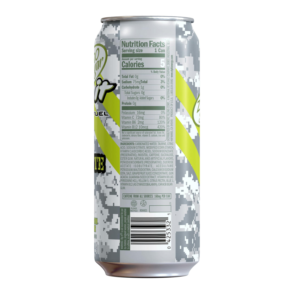 Rip-It Tribute Zero Sugar mandarin lime energizes athletes with clean, long-lasting focus.