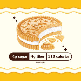 Rip Van LEOs low sugar nutrition facts illustrating a lighter snack option