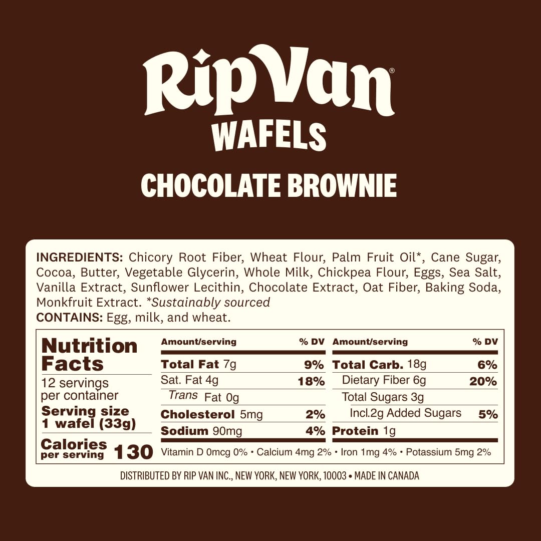 Rip Van Wafels Chocolate Brownie Stroopwafels with non-GMO ingredients