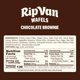 Rip Van Wafels Chocolate Brownie Stroopwafels with non-GMO ingredients