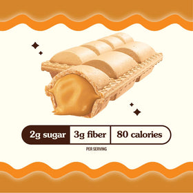 Rip Van Wafels Crispy Dunes twelve-pack display suitable for offices