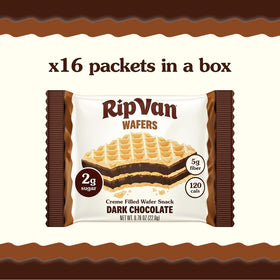 Rip Van Wafels dark chocolate wafer individual wafers for portion control and quick energy.