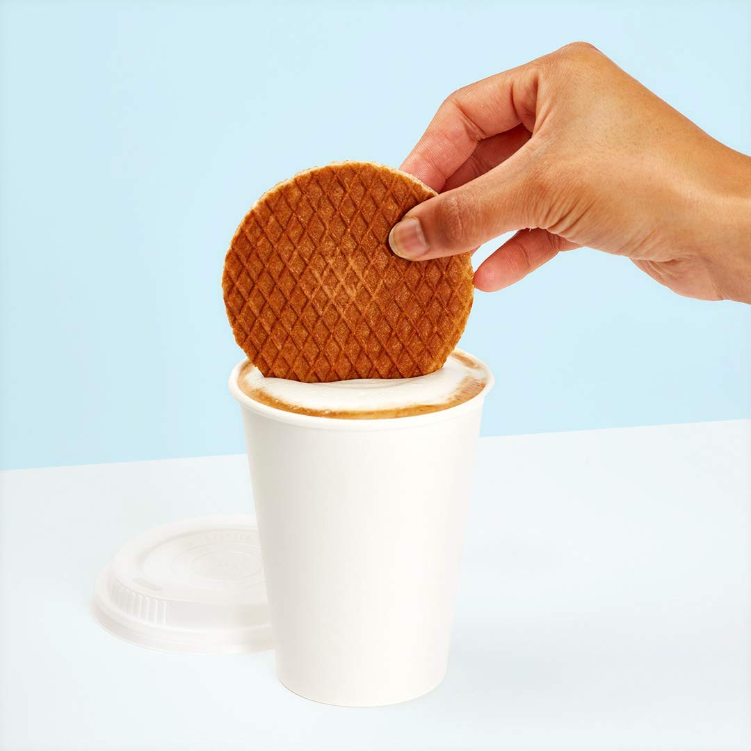 Rip Van Wafels Lemon Stroopwafels post-workout snack wrapped and portable.