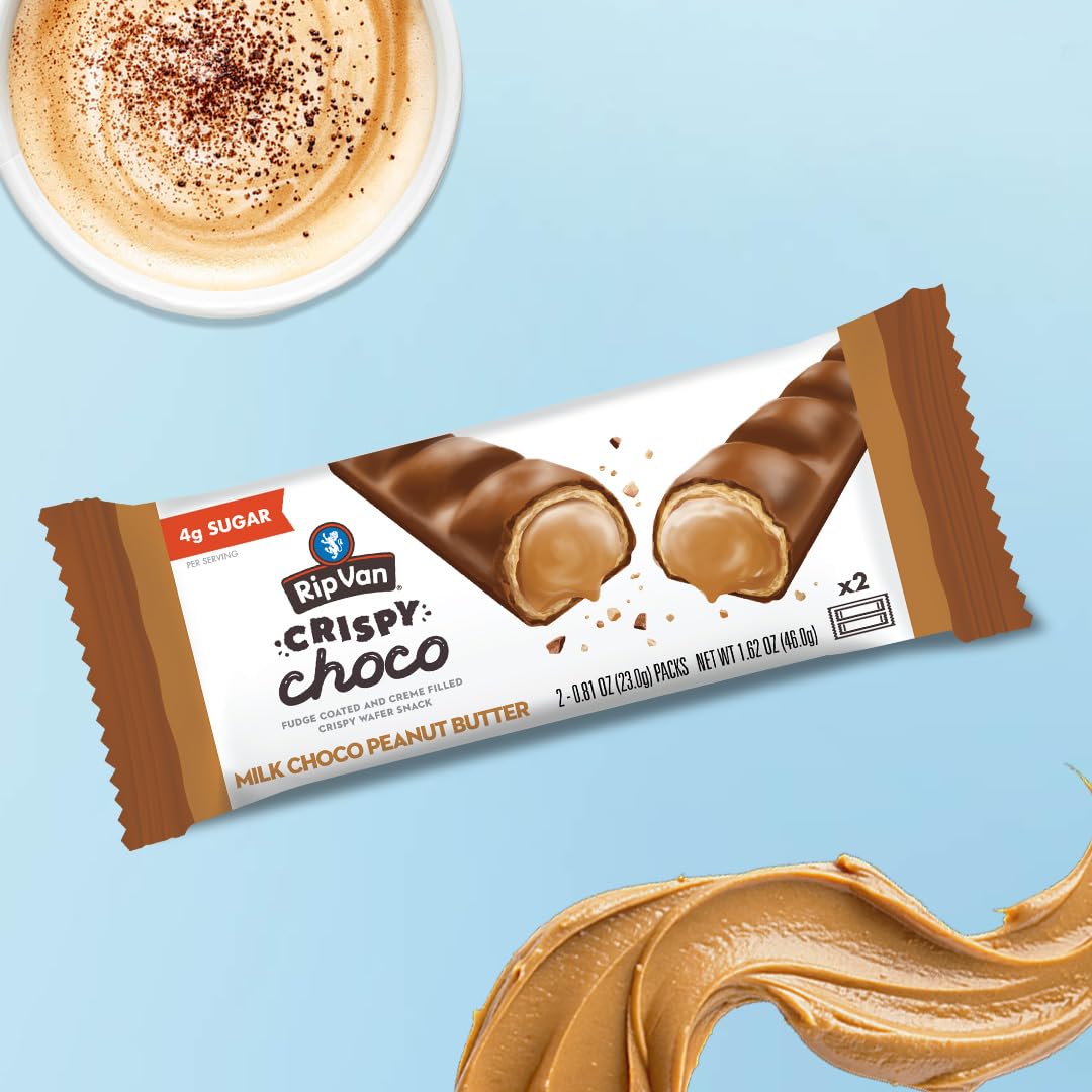 Rip Van Wafels low-sugar snack crafted from clean ingredients.