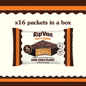 Individually wrapped Nutty Crunch wafers for lunch or travel.