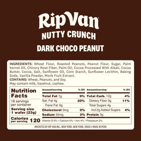 Post-workout Nutty Crunch wafer convenient snack.