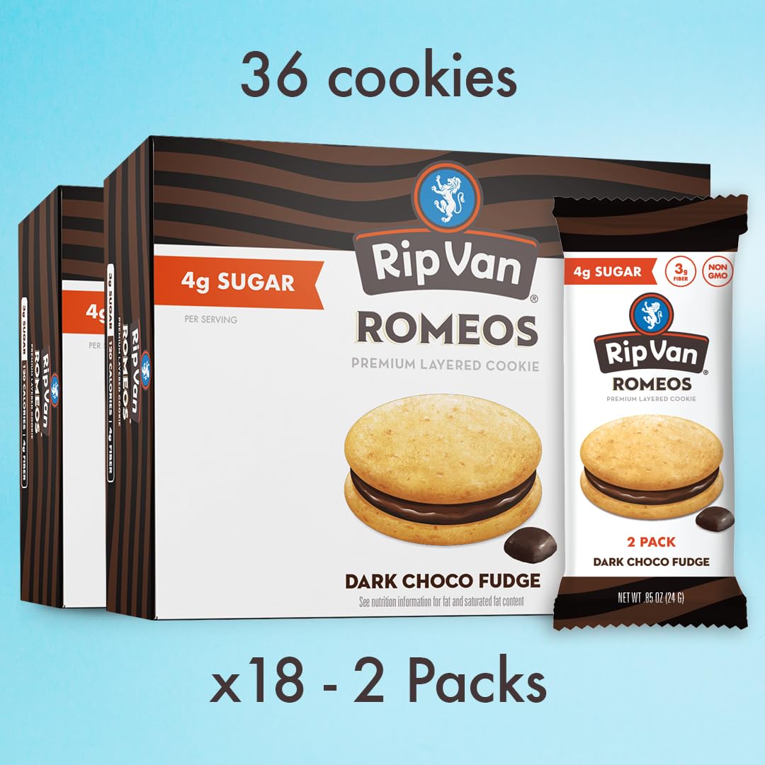 Rip Van Wafels Romeos on-the-go option fits busy days.