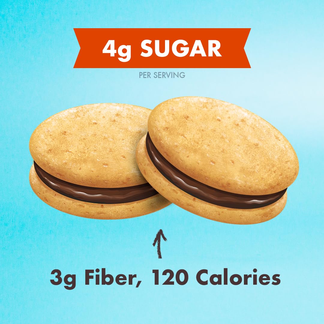 Rip Van Wafels Romeos serving size shows 36 cookies in two packs.