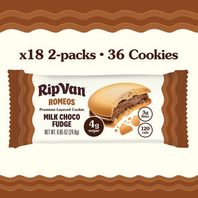Close-up of Rip Van Romeos cookies highlighting cocoa and bourbon vanilla flavor.