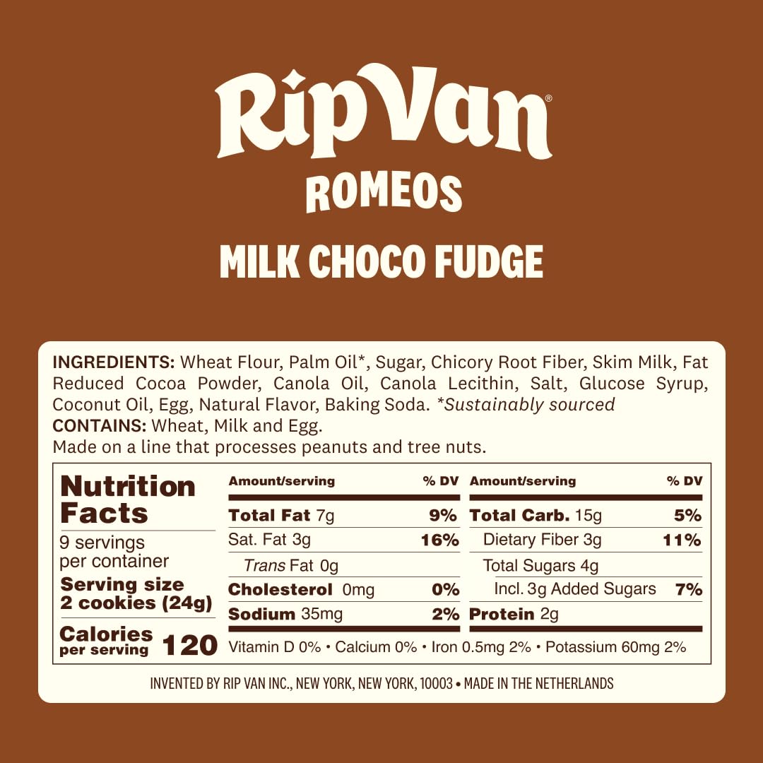Rip Van Romeos’ blend of cocoa and bourbon vanilla shines in each bite.