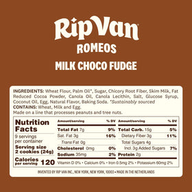 Rip Van Romeos’ blend of cocoa and bourbon vanilla shines in each bite.