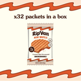 Rip Van Wafels cross-section reveals syrupy center and crisp wafer.