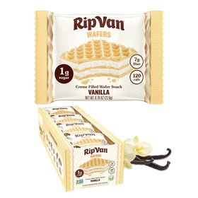 Rip Van Wafels vanilla keto wafer pack for convenient, low-sugar snacking