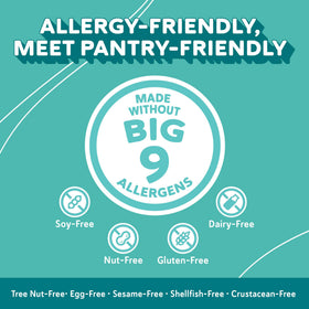 Ripple 8g protein per serving graphic emphasizes plant-based nutrition.