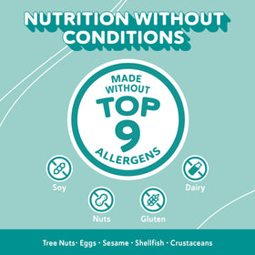 Ripple calcium and vitamin D nutrition panel close-up