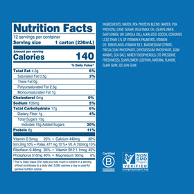 Ripple chocolate non-dairy milk pour showing creamy, plant-based beverage